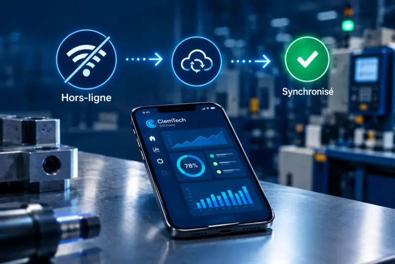 Application industrielle qui fonctionne en mode hors-ligne, sans réseau